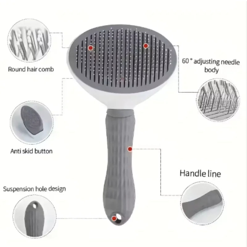 Peigne Autonettoyant pour Chien & Chat